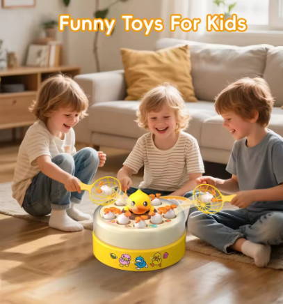 Games Educational Toys For 3+| Gifts For Girls Boys Game Board Games, Toddler Toys Duck Game For Kids 3-5, Jumping Bounce And Catch Family