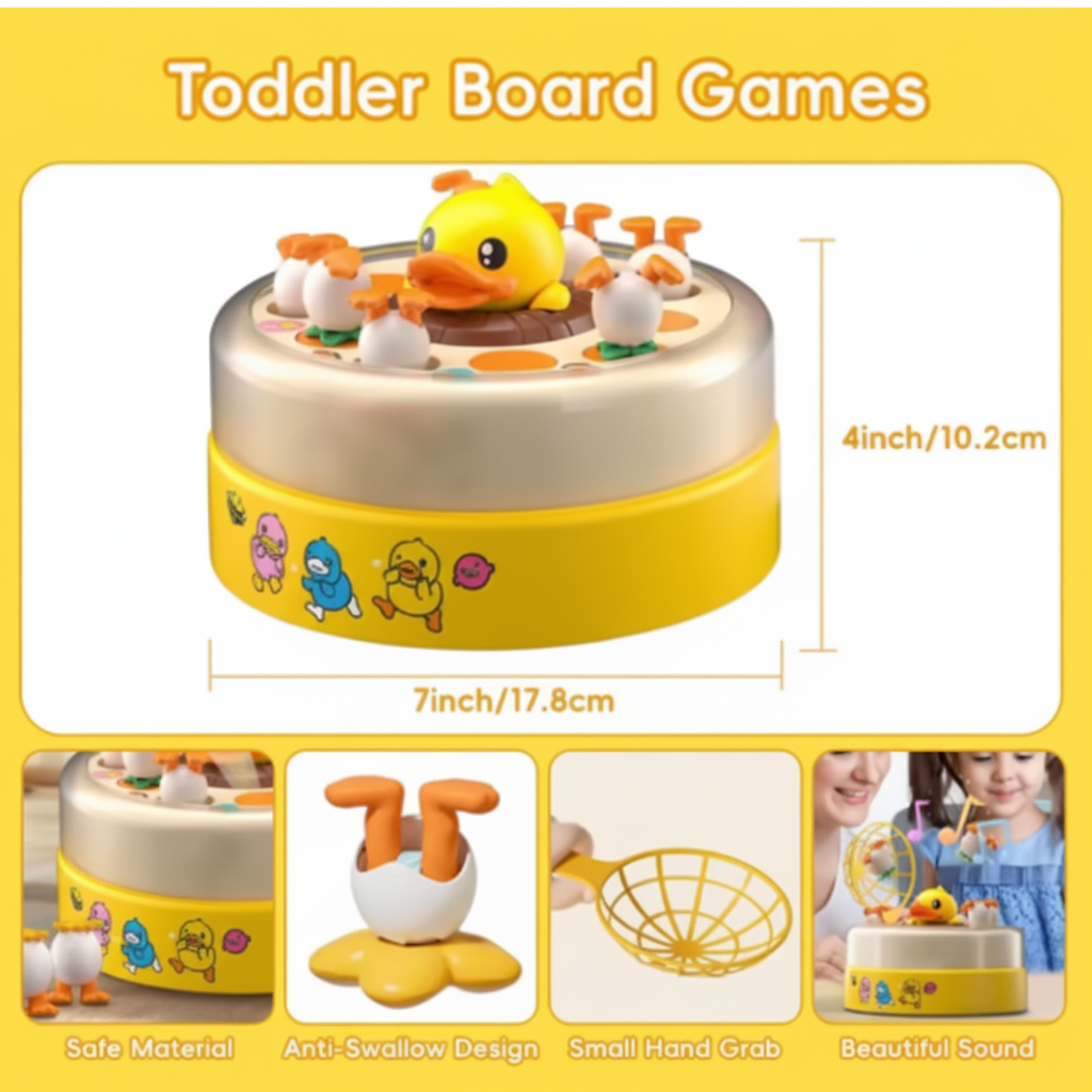 Games Educational Toys For 3+| Gifts For Girls Boys Game Board Games, Toddler Toys Duck Game For Kids 3-5, Jumping Bounce And Catch Family