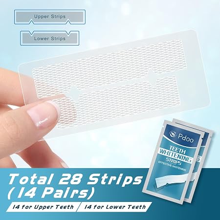 Teeth Whitening Strips for Sensitive Teeth 28 Count Whitener Strips