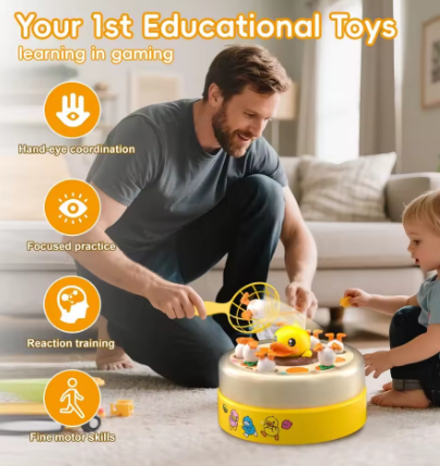 Games Educational Toys For 3+| Gifts For Girls Boys Game Board Games, Toddler Toys Duck Game For Kids 3-5, Jumping Bounce And Catch Family